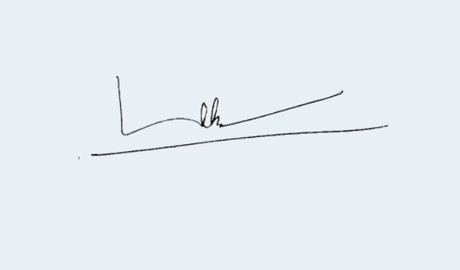 Chữ ký thương hiệu Linh đơn giản và giản dị, đẹp