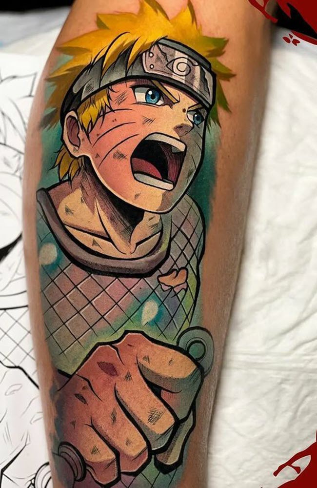 Hình xăm Naruto ở tay đẹp