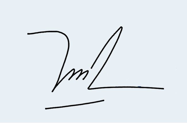 Mẫu chữ ký viết lách tay thương hiệu Linh đẹp