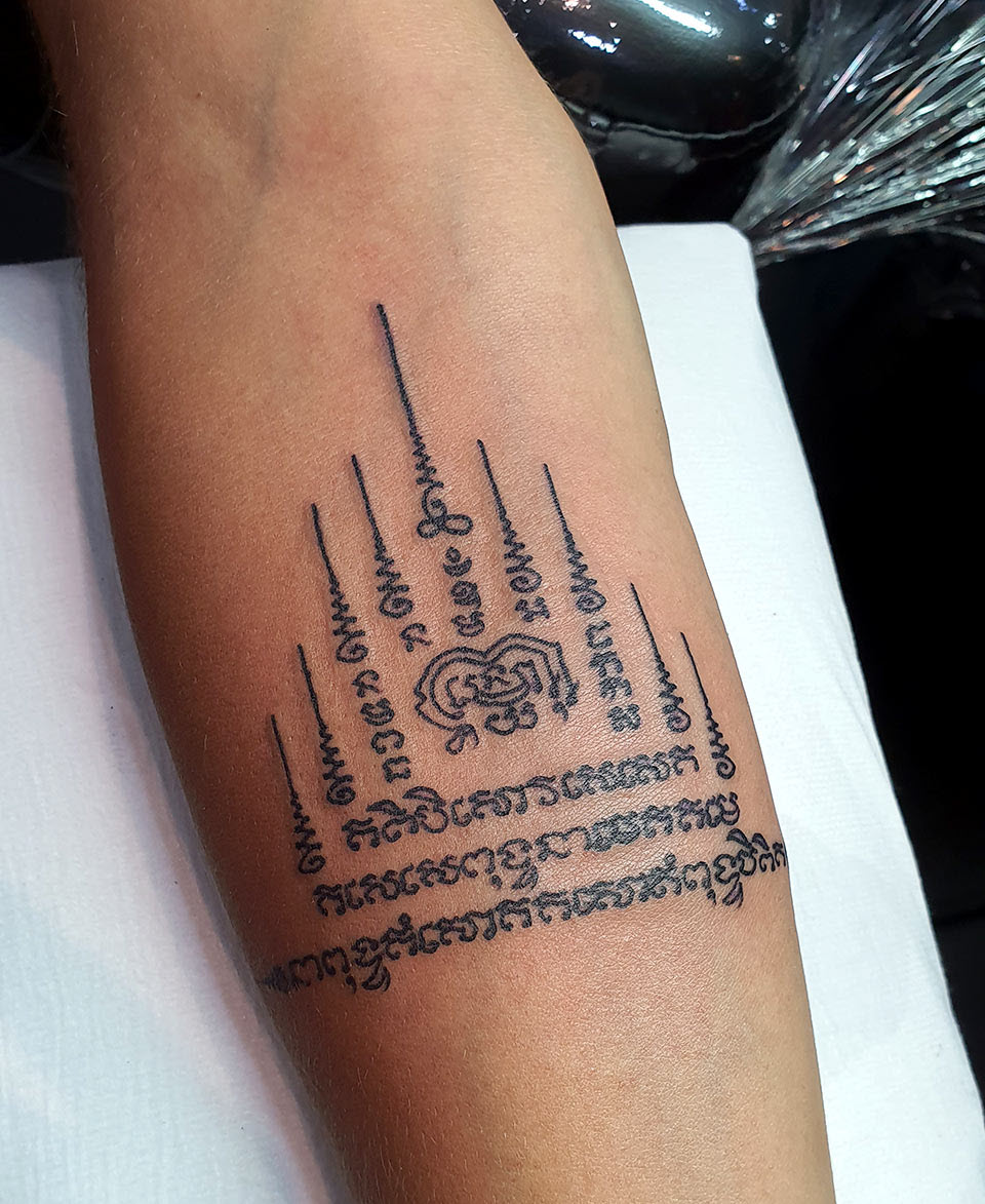 Mẫu hình xăm chữ Thái ở tay đẹp nhất