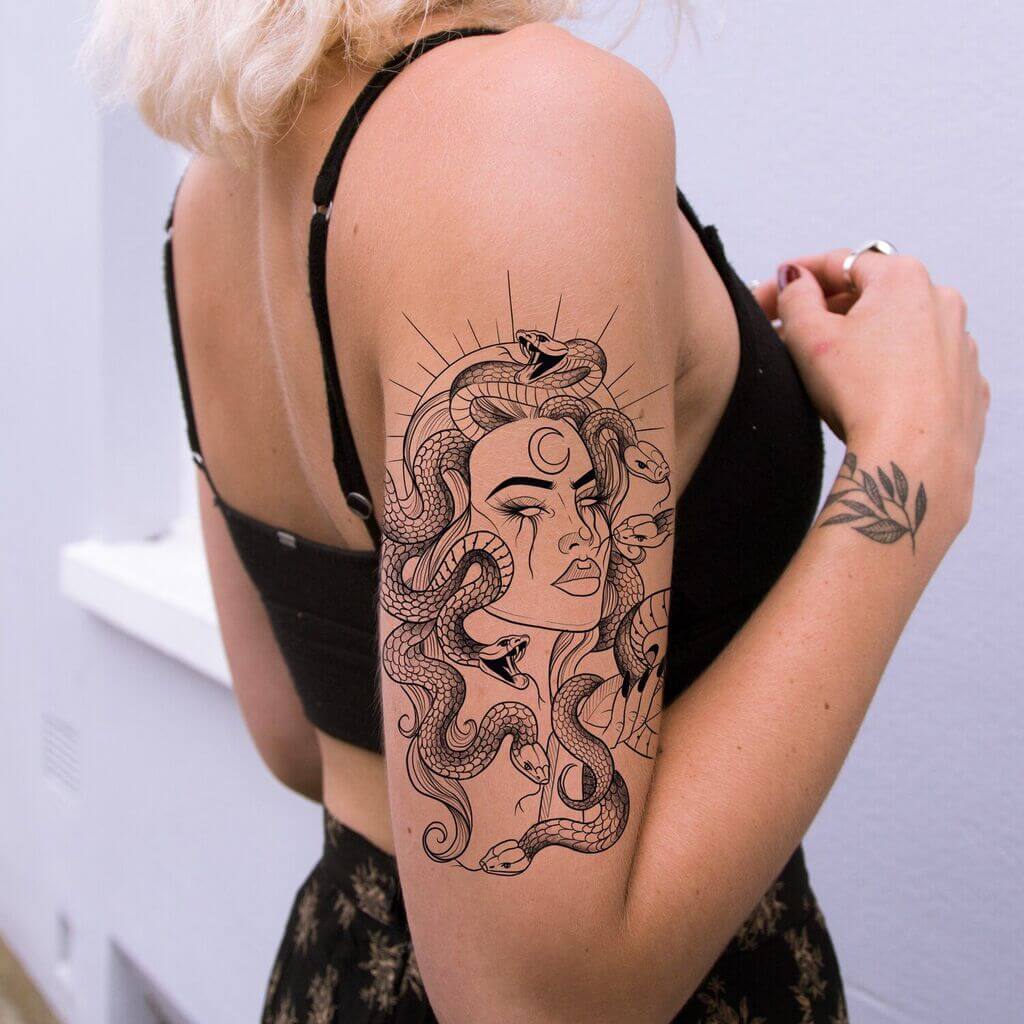 Mẫu Tattoo Medusa đẹp nhất
