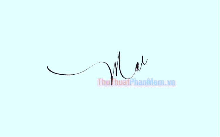 Chữ ký đẹp tên Mai - Mẫu chữ kí tên Mai đẹp nhất
