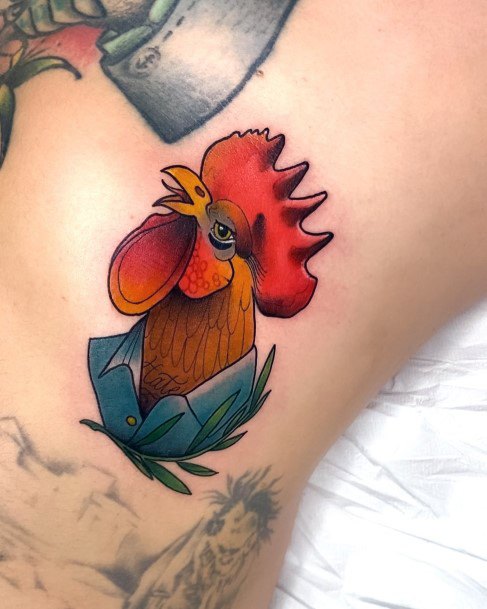 Mẫu tattoo gà trống mào đỏ đẹp nhất