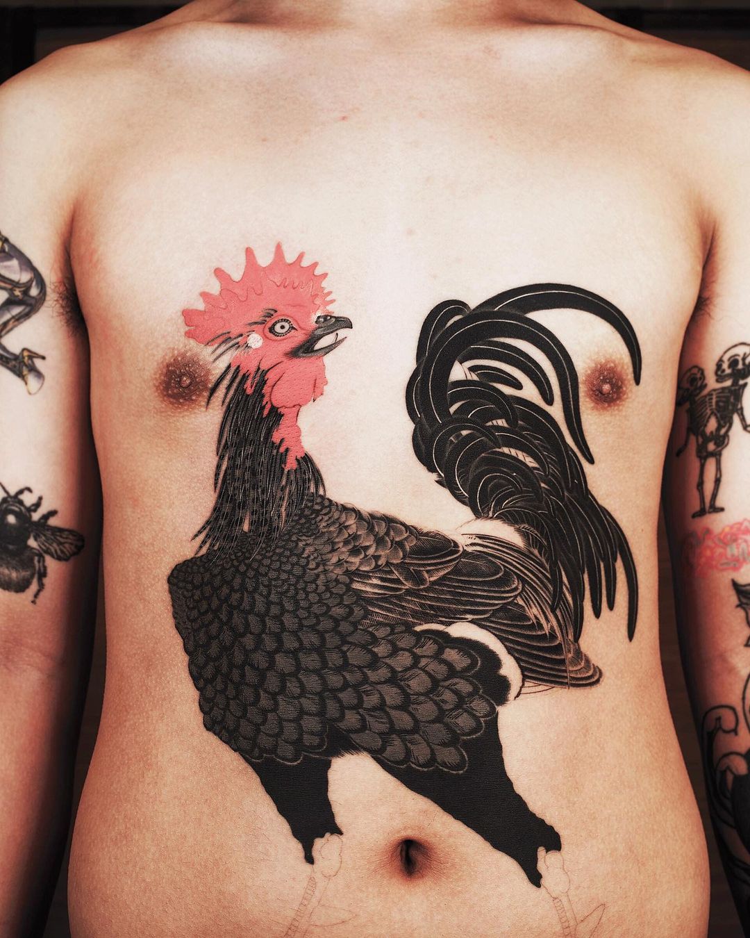 Tattoo gà chọi ý nghĩa đẹp nhất