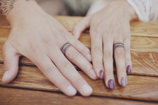 Tattoo nhẫn ở ngón tay đẹp
