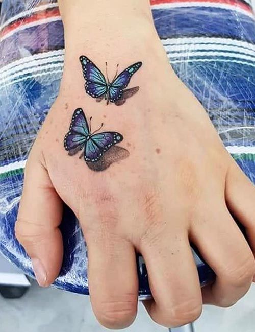 Hình xăm con bướm mini ở tay dễ thương nhất