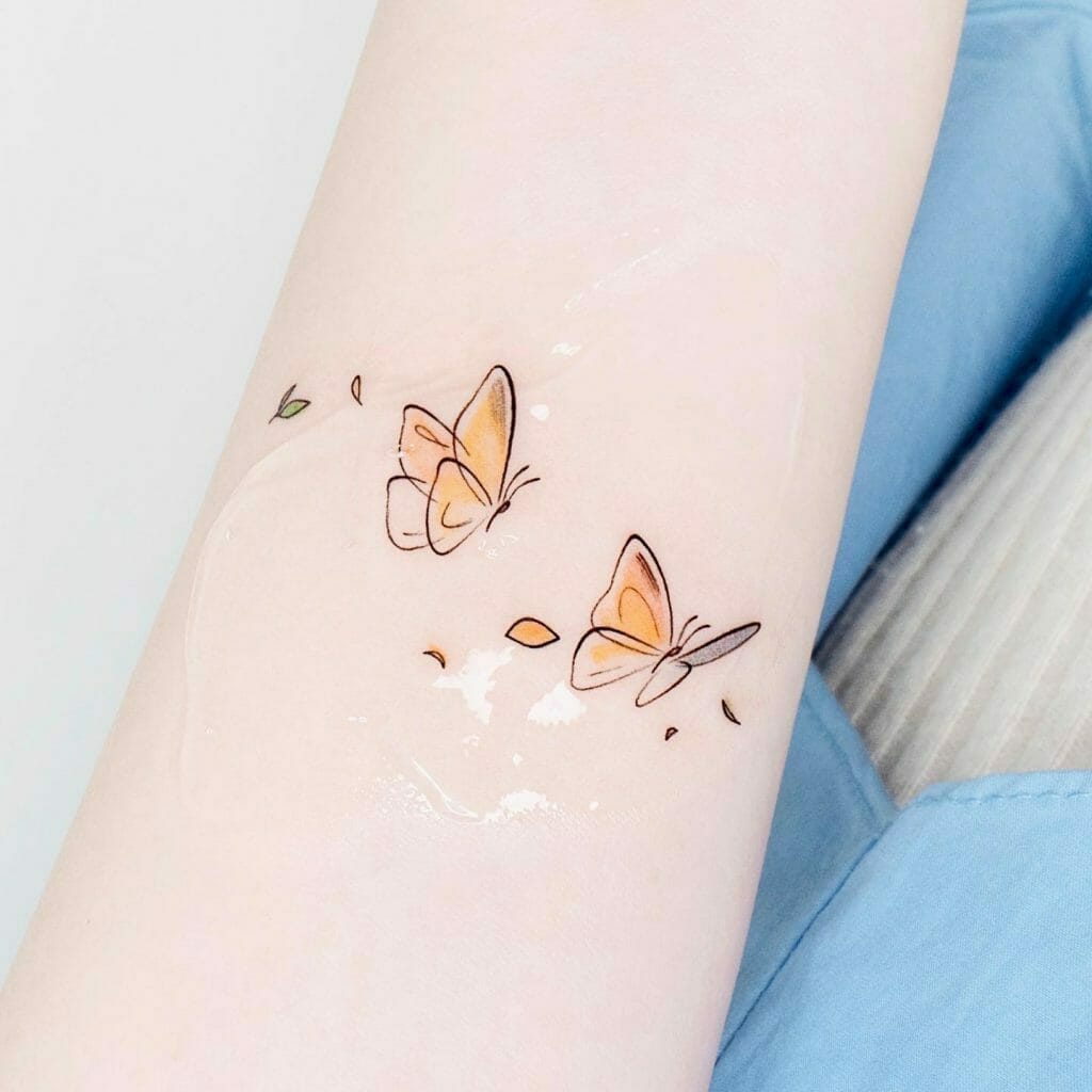 Hình xăm con bướm mini ở tay độc đáo nhất
