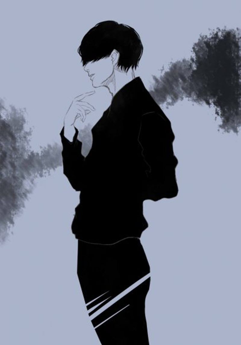 Ảnh avatar Anime trắng đen cực đẹp