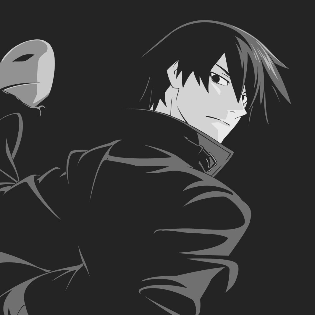 Ảnh avatar Anime trắng đen đẹp