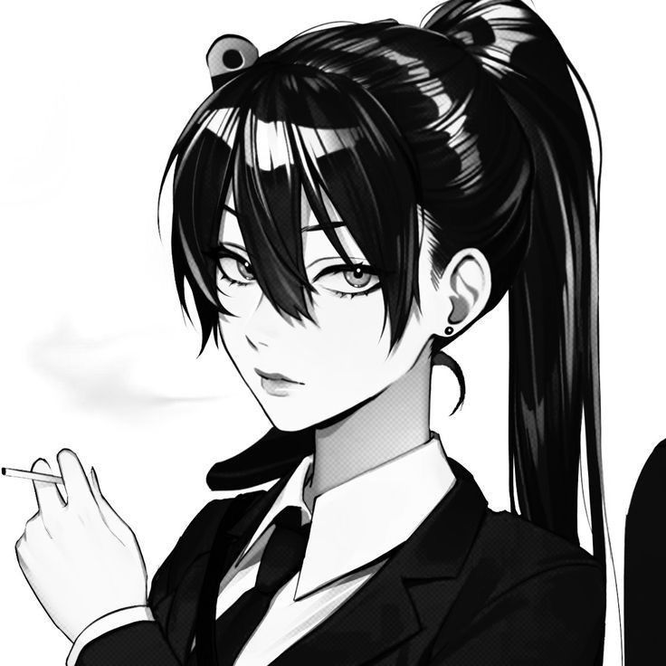 Ảnh avatar Anime trắng đen siêu đẹp