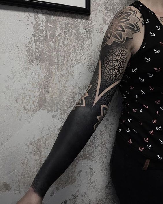 All About Blackout Tattoos Ý nghĩa và Thiết kế  thợ xăm