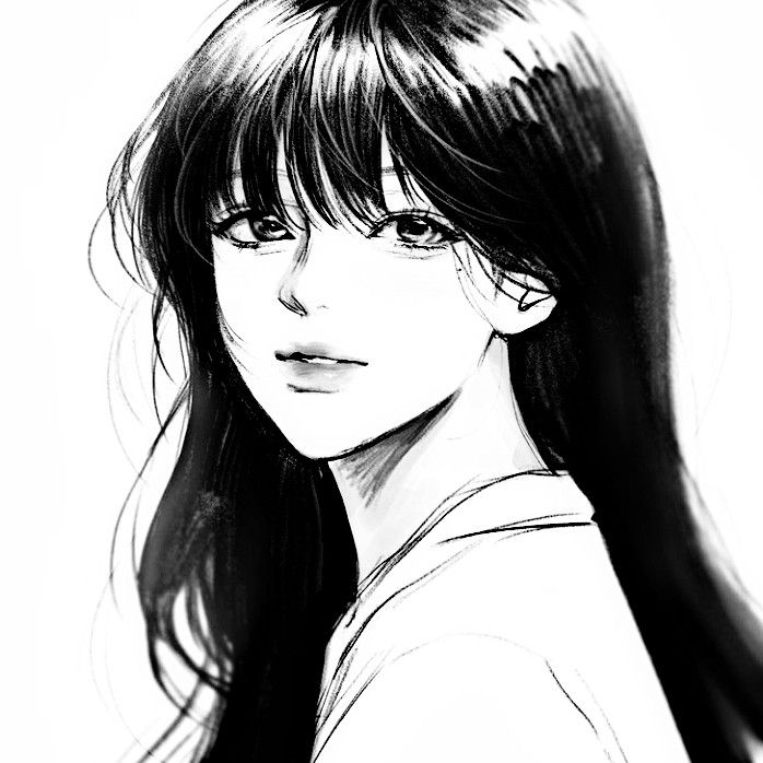 Hình avatar Anime đen trắng siêu đẹp