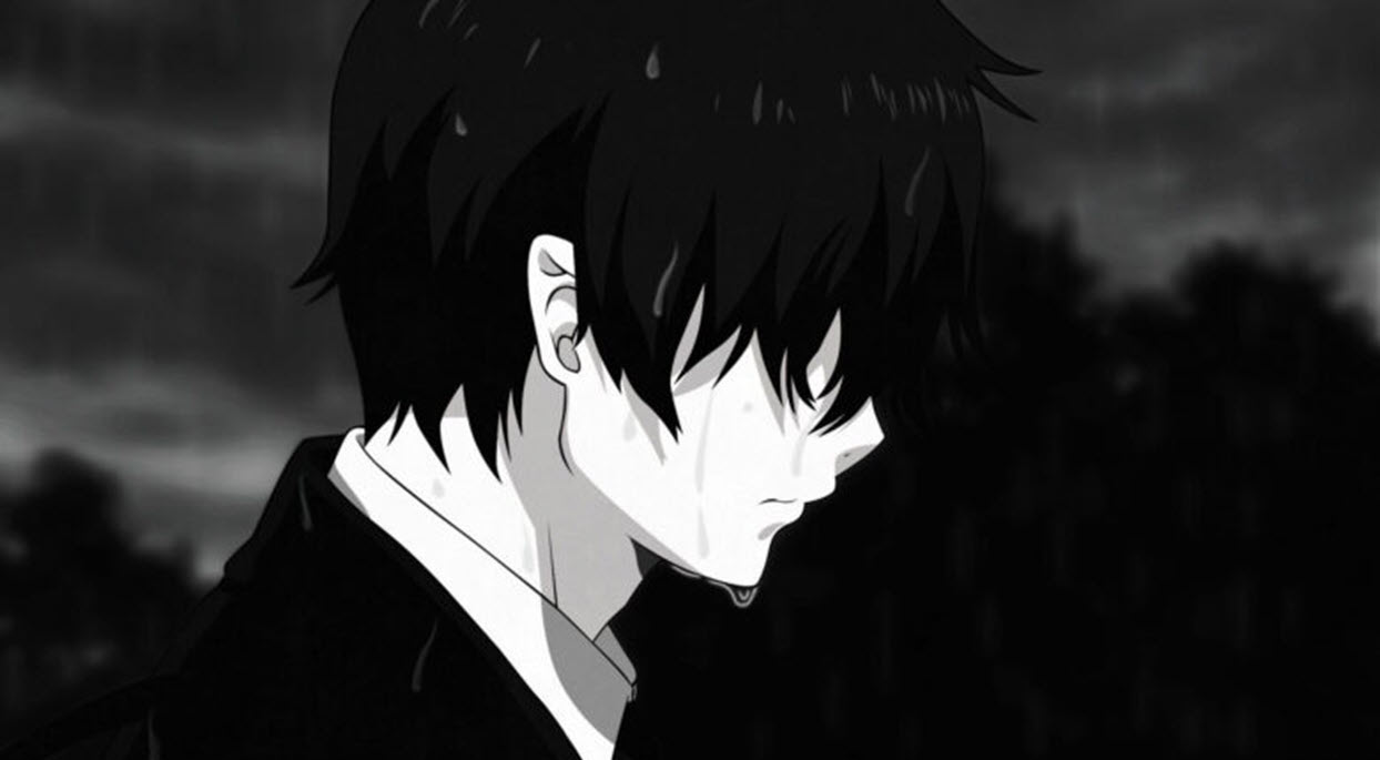 Hình avatar Anime trắng đen siêu đẹp