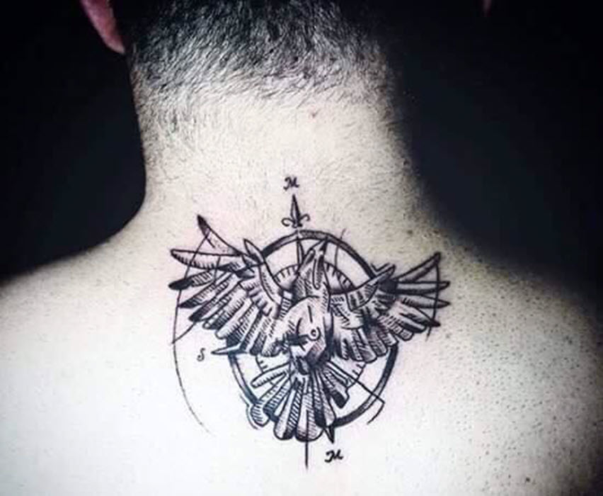 Hình mẫu tattoo sau gáy độc đáo