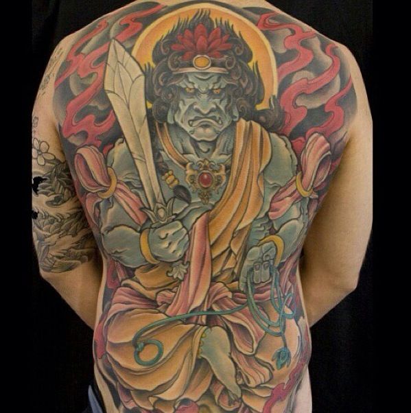 Mẫu tattoo Bất Động Minh Vương cực đẹp