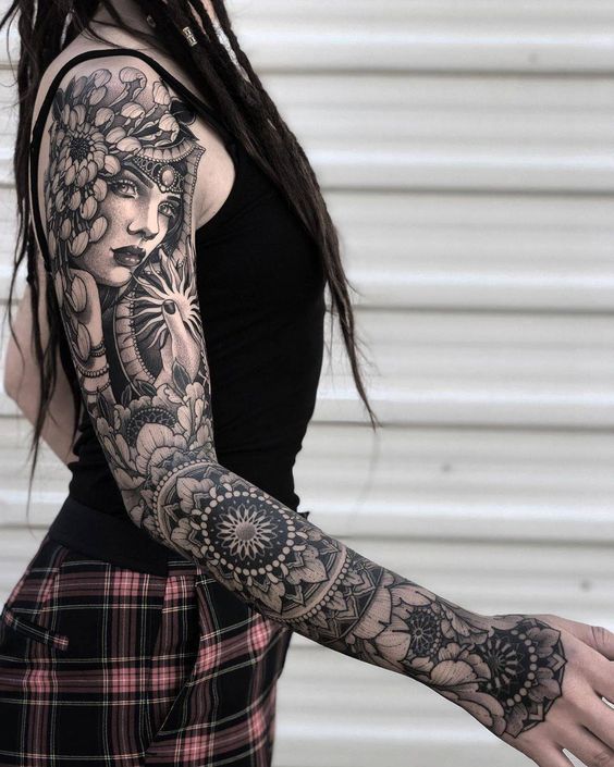 Mẫu tattoo kín tay siêu đẹp