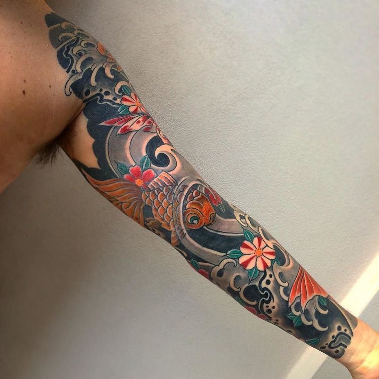Mẫu tattoo kín tay siêu ngầu