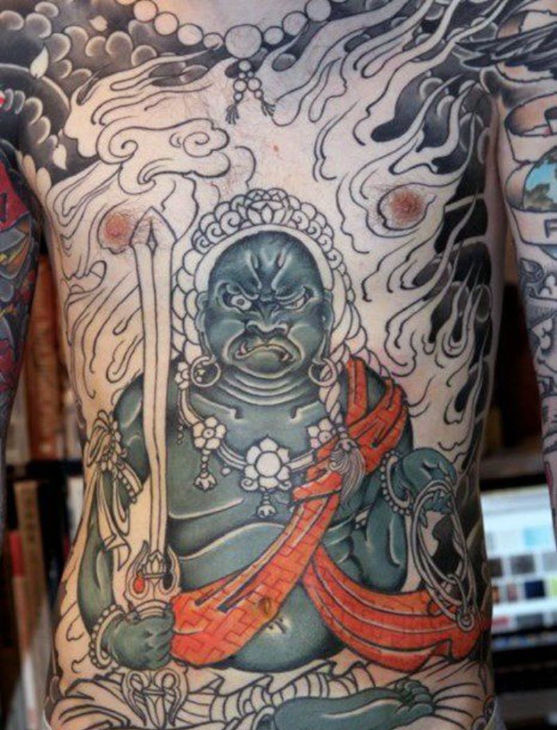 Tattoo Bất Động Minh Vương siêu chất