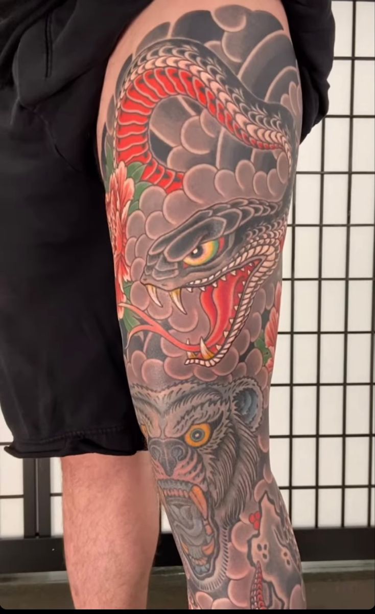 Tattoo rắn Nhật cổ chất nhất