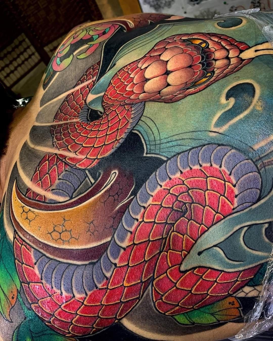 Tattoo rắn Nhật cổ độc đáo nhất