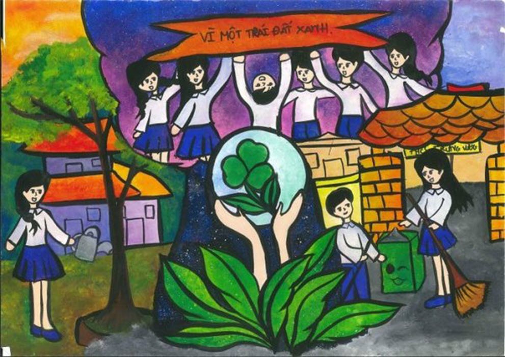 101 Những bài vẽ tranh chủ đề bảo vệ môi trường đơn giản sáng tạo được  nhiều người xem 2023  sonsami
