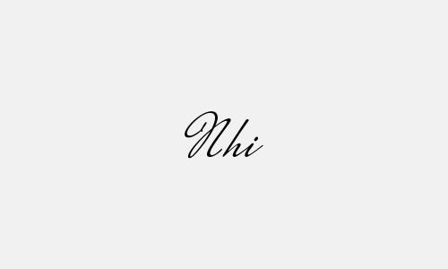 Mẫu chữ ký phong thủy tên Nhi đơn giản mà đẹp