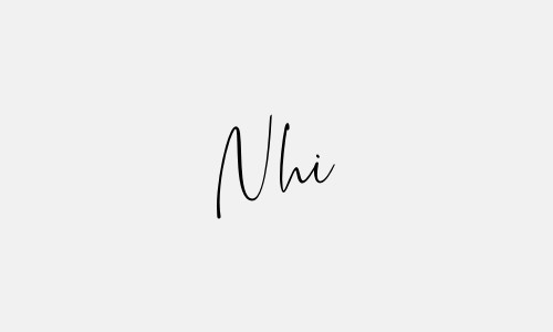 Mẫu chữ ký tên Nhi đẹp nhất cho bạn nữ