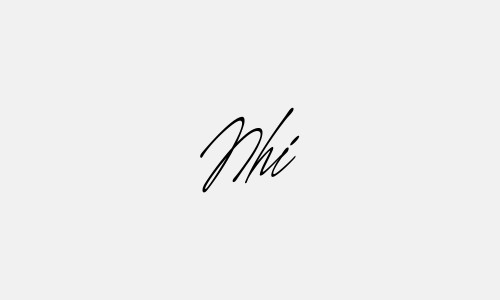 Những mẫu chữ ký tên Nhi đơn giản mà đẹp