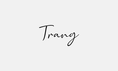 Chữ kí tên Trang đơn giản mà đẹp