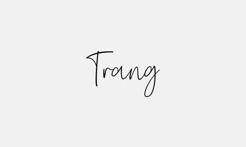 Chữ kí tên Trang đơn giản