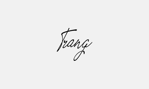 Chữ kí tên Trang phong thủy tuyệt đẹp nhất