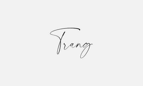 Chữ ký phong thủy tên Trang