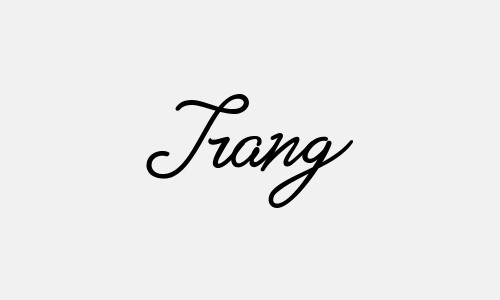 Chữ ký tên Trang đẹp