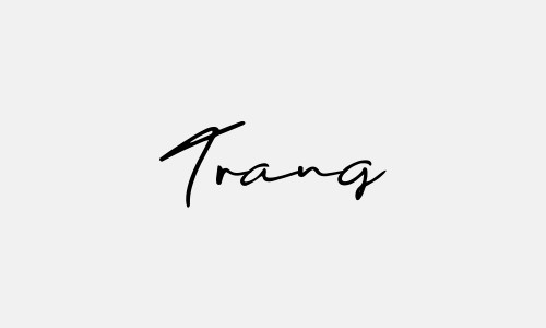Signature of Trang's name according to beautiful feng shui
