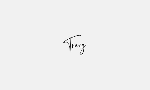 Mẫu chữ kí tên Trang đẹp đơn giản