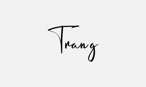 Mẫu chữ kí tên Trang đẹp