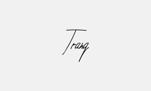 Simple but beautiful Trang name signature template for girls