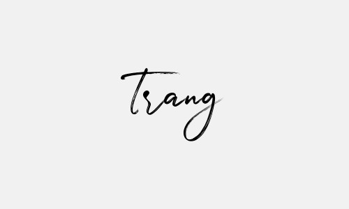 Mẫu chữ kí tên Trang tuyệt đẹp nhất