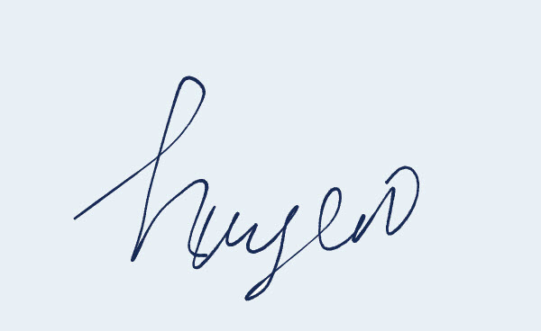 Mẫu chữ ký cho người tên Huyền