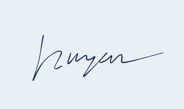 Mẫu chữ ký đẹp tên Huyền