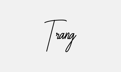 Beautiful signature template of Trang's name