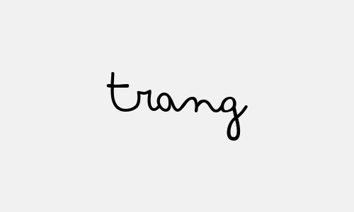 Mẫu chữ ký tên Trang đơn giản đẹp nhất