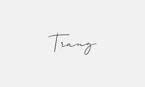 Mẫu chữ ký tên Trang đơn giản mang lại nhiều may mắn
