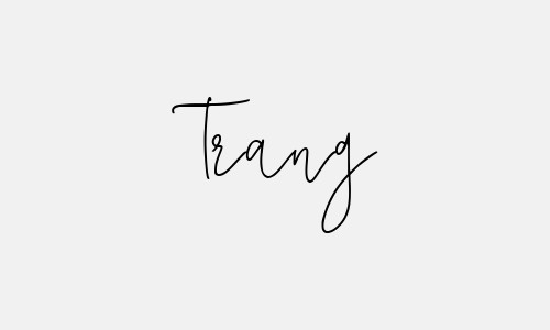 Mẫu chữ ký tên Trang hợp phong thủy đẹp