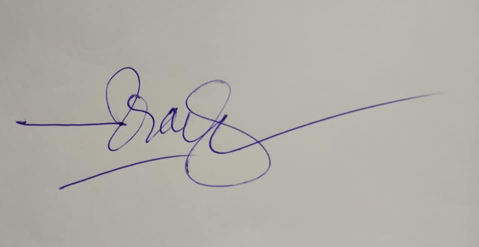 Signature sample of the name Lucky Fortune Page
