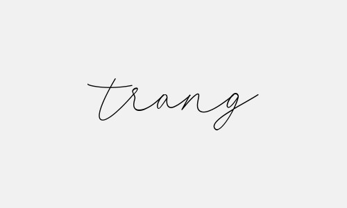 Mẫu chữ ký tên Trang theo phong thủy đẹp nhất