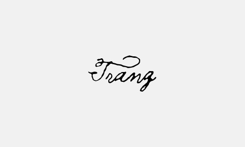 Mẫu chữ ký tên Trang tuyệt đẹp