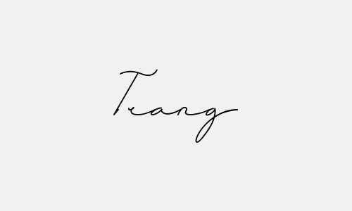 Những mẫu chữ kí tên Trang đẹp nhất