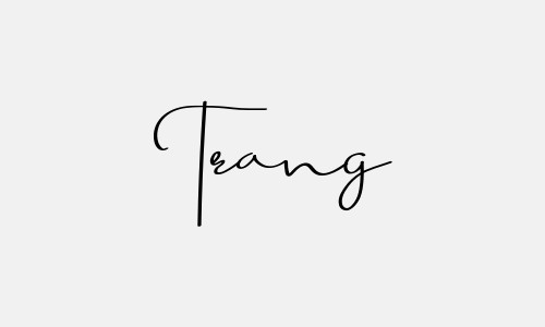 Những mẫu chữ ký tên Trang đẹp