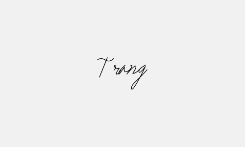 The most beautiful feng shui signature templates of Trang's name